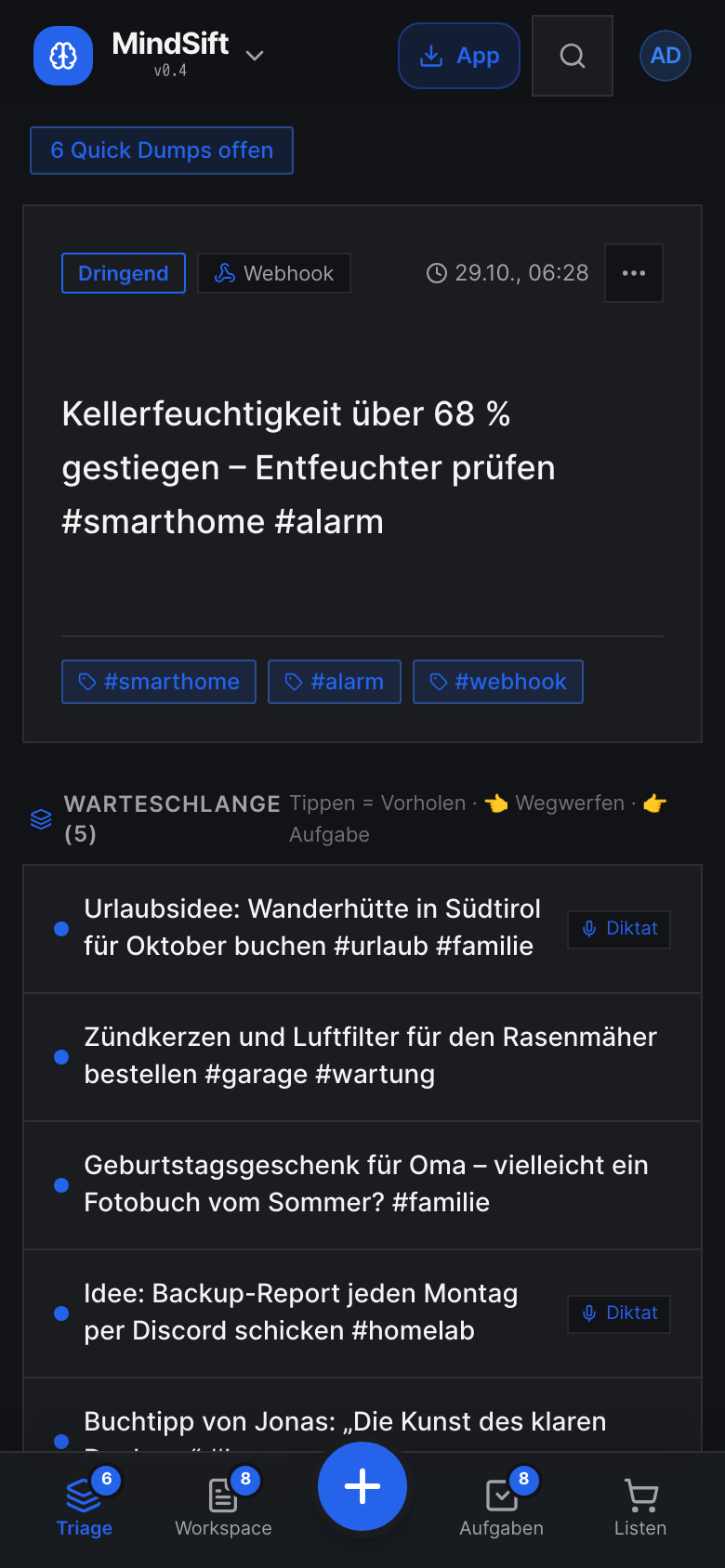 MindSift Mobile Triage