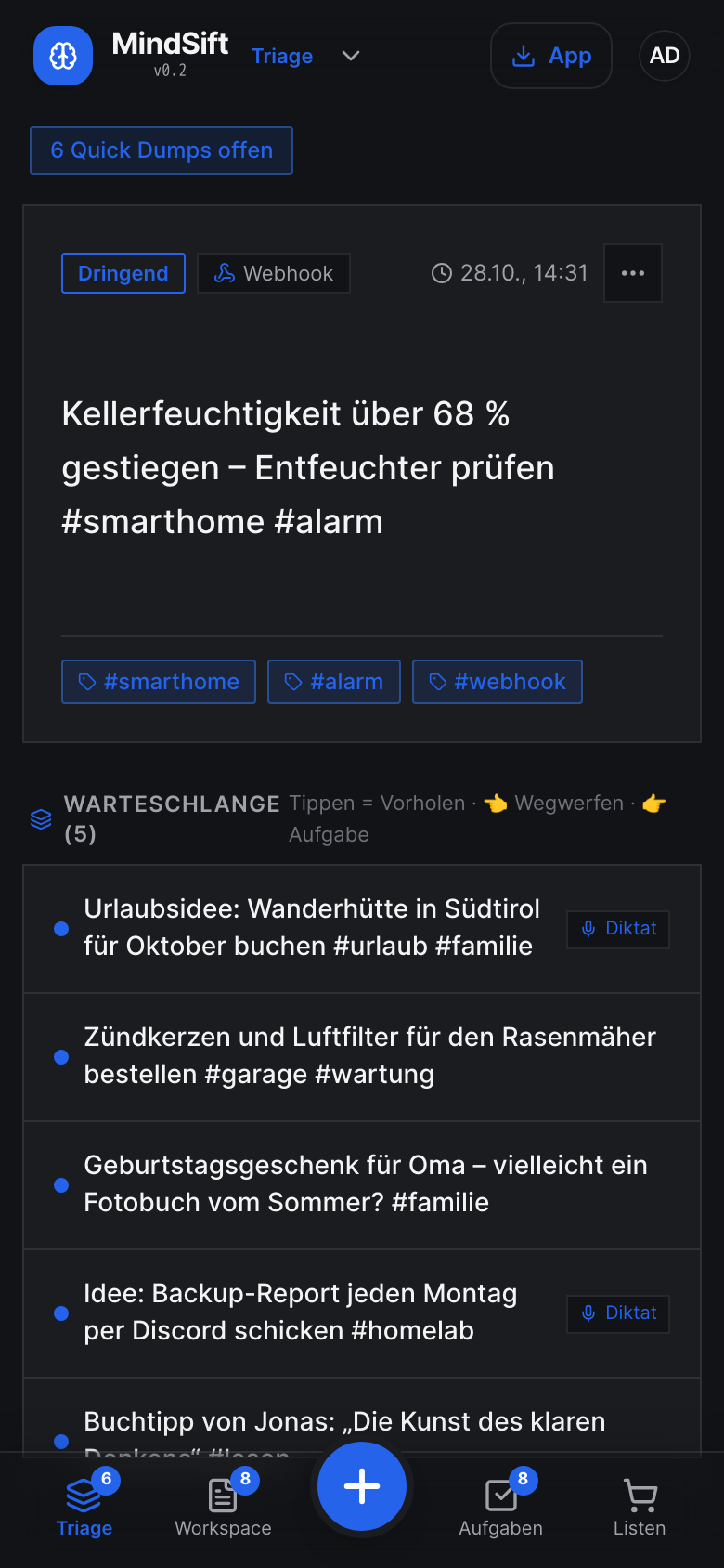MindSift Mobile Triage